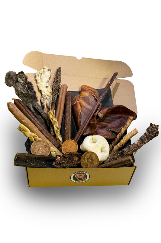 Munchie Box for Medium & Large Dogs – Natural Chewer’s Treat Selection