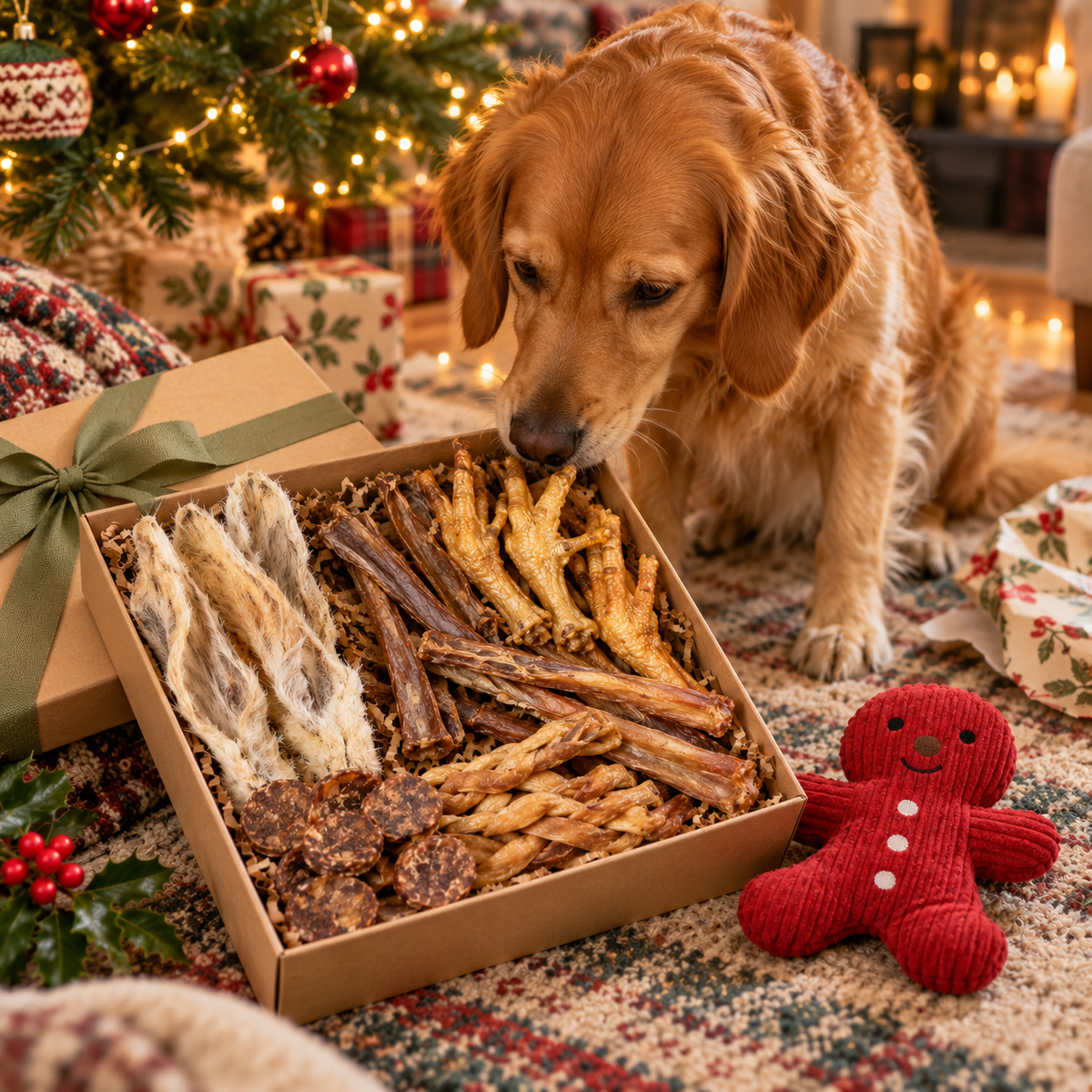 Festive Paws Christmas dog gift box from Marley & Co.