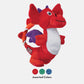 KONG Assorted Dragon Knots plush dog toy in red