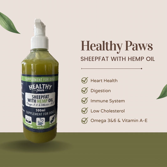 Healthy Paws Sheep Fat With Hemp Oil